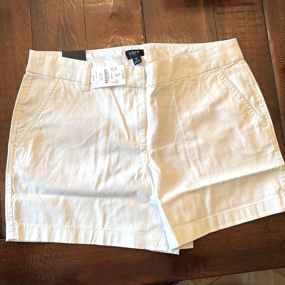 J. Crew White Bermuda Shorts Lightweight Summer Essential